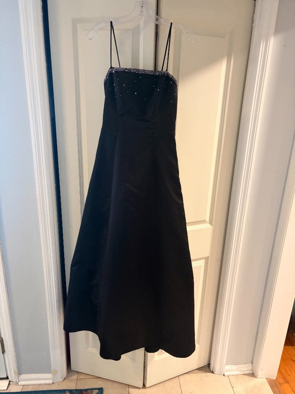 Jump Apparel Black Satin Dress Size 5/6